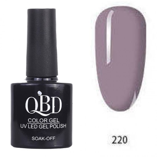 Επαγγελματικό Ημιμόνιμο Βερνίκι QBD Color Gel UV LED GEL POLISH SHELLAC SOAK-OFF 10ML - 220