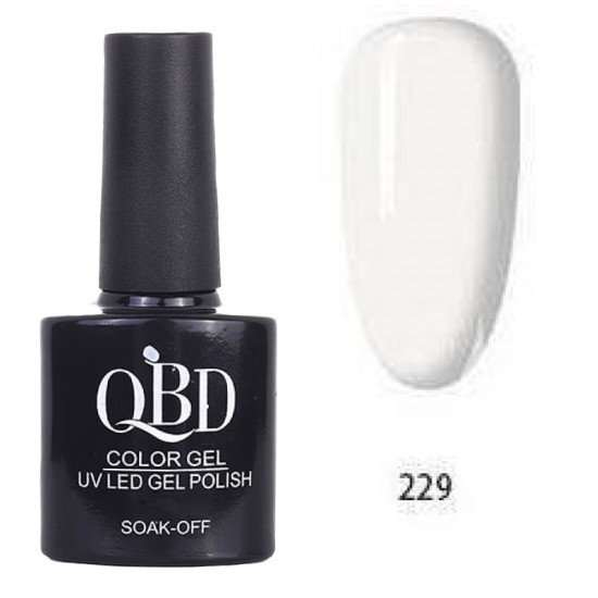 Επαγγελματικό Ημιμόνιμο Βερνίκι QBD Color Gel UV LED GEL POLISH SHELLAC SOAK-OFF 10ML - 229