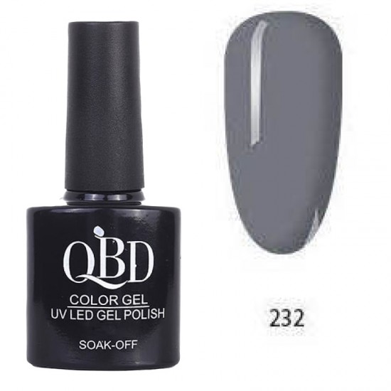 Επαγγελματικό Ημιμόνιμο Βερνίκι QBD Color Gel UV LED GEL POLISH SHELLAC SOAK-OFF 10ML - 232