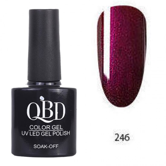 Επαγγελματικό Ημιμόνιμο Βερνίκι QBD Color Gel UV LED GEL POLISH SHELLAC SOAK-OFF 10ML - 246