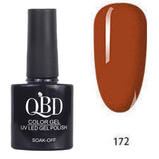 Επαγγελματικό Ημιμόνιμο Βερνίκι QBD Color Gel UV LED GEL POLISH SHELLAC SOAK-OFF 10ML - 172