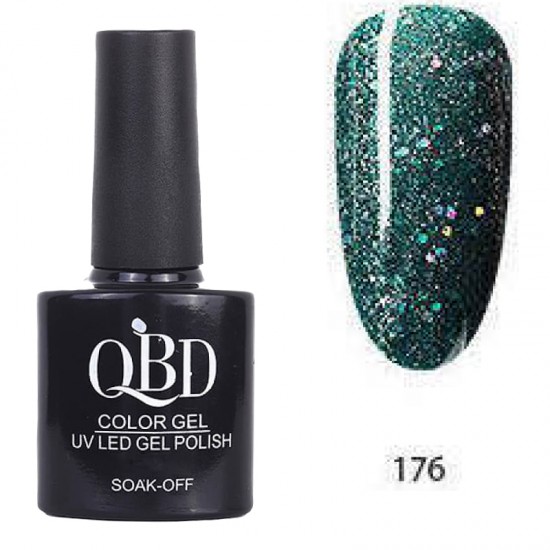 Επαγγελματικό Ημιμόνιμο Βερνίκι QBD Color Gel UV LED GEL POLISH SHELLAC SOAK-OFF 10ML - 176