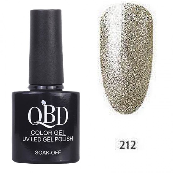 Επαγγελματικό Ημιμόνιμο Βερνίκι QBD Color Gel UV LED GEL POLISH SHELLAC SOAK-OFF 10ML - 212