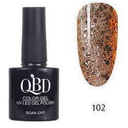 Επαγγελματικό Ημιμόνιμο Βερνίκι QBD Color Gel UV LED GEL POLISH SHELLAC SOAK-OFF 10ML - 102