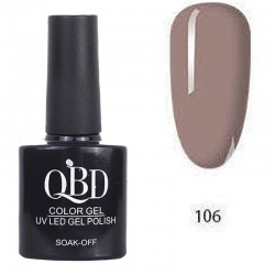 Επαγγελματικό Ημιμόνιμο Βερνίκι QBD Color Gel UV LED GEL POLISH SHELLAC SOAK-OFF 10ML - 106