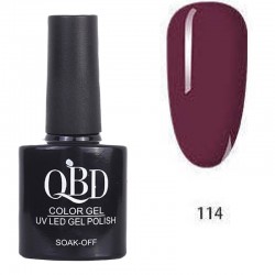 Επαγγελματικό Ημιμόνιμο Βερνίκι QBD Color Gel UV LED GEL POLISH SHELLAC SOAK-OFF 10ML - 114