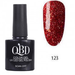 Επαγγελματικό Ημιμόνιμο Βερνίκι QBD Color Gel UV LED GEL POLISH SHELLAC SOAK-OFF 10ML - 123