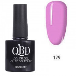 Επαγγελματικό Ημιμόνιμο Βερνίκι QBD Color Gel UV LED GEL POLISH SHELLAC SOAK-OFF 10ML - 129