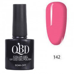 Επαγγελματικό Ημιμόνιμο Βερνίκι QBD Color Gel UV LED GEL POLISH SHELLAC SOAK-OFF 10ML - 142