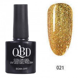 Επαγγελματικό Ημιμόνιμο Βερνίκι QBD Color Gel UV LED GEL POLISH SHELLAC SOAK-OFF 10ML - 021