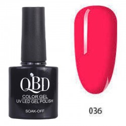 Επαγγελματικό Ημιμόνιμο Βερνίκι QBD Color Gel UV LED GEL POLISH SHELLAC SOAK-OFF 10ML - 036