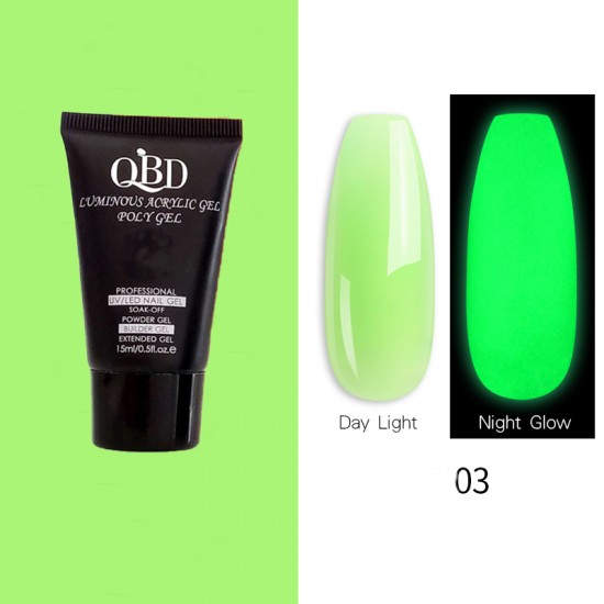 QBD LUMINOUS Acrylic Gel Polygel 15ml  N-3