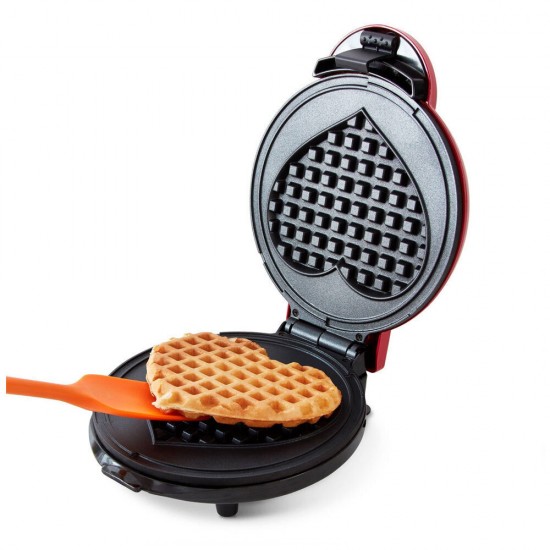 Mini βαφλιέρα σε σχήμα καρδιάς 350W-Mini waffle maker