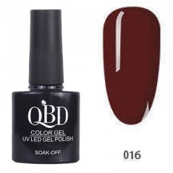 Επαγγελματικό Ημιμόνιμο Βερνίκι QBD Color Gel UV LED GEL POLISH SHELLAC SOAK-OFF 10ML - 016