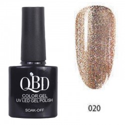 Επαγγελματικό Ημιμόνιμο Βερνίκι QBD Color Gel UV LED GEL POLISH SHELLAC SOAK-OFF 10ML - 020