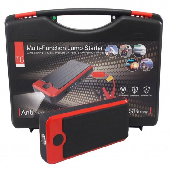 HIGH QUALITY 12000MAH CAR JUMP STARTER MULTIFUNCTIONAL - ΕΚΚΙΝΗΤΗΣ ΑΥΤΟΚΙΝΗΤΟΥ ΕΚΤΑΚΤΗΣ ΑΝΑΓΚΗΣ AM-T6-40039