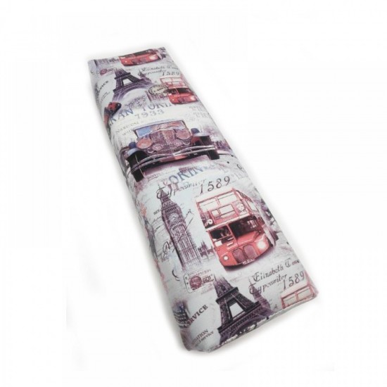 NAIL ART HAND PILLOW PARIS WHITE - ΜΑΞΙΛΑΡΙ ΜΑΝΙΚΙΟΥΡ ΑΣΠΡΟ ΜΕ ΣΧΕΔΙΑ ΠΑΡΙΣΙ ΛΟΝΔΙΝΟ ΟΕΜ NY-50986-12