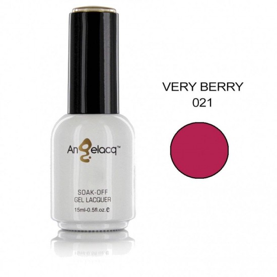 ΗΜΙΜΟΝΙΜΟ ΕΠΑΓΓΕΛΜΑΤΙΚΟ ΒΕΡΝΙΚΙ ANGELACQ 15ML - 0.5FL.OZ VERY BERRY 021 NY-AN021