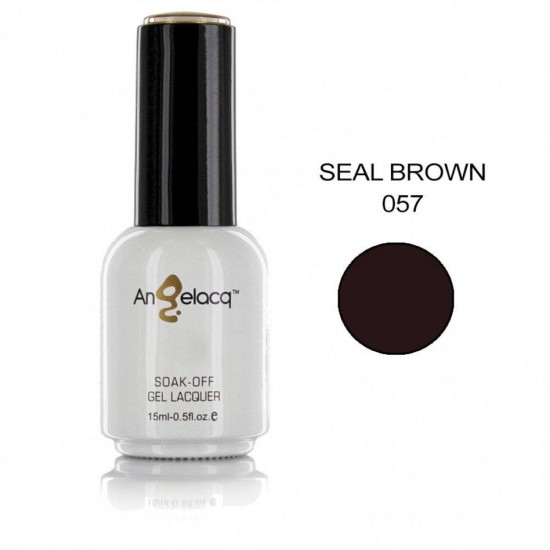 ΗΜΙΜΟΝΙΜΟ ΕΠΑΓΓΕΛΜΑΤΙΚΟ ΒΕΡΝΙΚΙ ANGELACQ 15ML - 0.5FL.OZ SEAL BROWN 057 NY-AN057