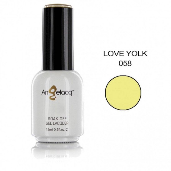 ΗΜΙΜΟΝΙΜΟ ΕΠΑΓΓΕΛΜΑΤΙΚΟ ΒΕΡΝΙΚΙ ANGELACQ 15ML - 0.5FL.OZ LOVE YOLK 058 NY-AN058