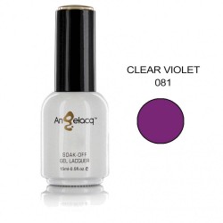 ΗΜΙΜΟΝΙΜΟ ΕΠΑΓΓΕΛΜΑΤΙΚΟ ΒΕΡΝΙΚΙ ANGELACQ 15ML - 0.5FL.OZ CLEAR VIOLET 081 NY-AN081