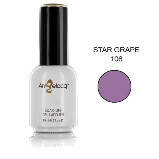 ΗΜΙΜΟΝΙΜΟ ΕΠΑΓΓΕΛΜΑΤΙΚΟ ΒΕΡΝΙΚΙ ANGELACQ 15ML - 0.5FL.OZ STAR GRAPE 106 NY-AN106