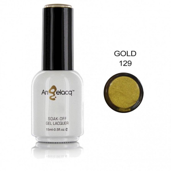 ΗΜΙΜΟΝΙΜΟ ΕΠΑΓΓΕΛΜΑΤΙΚΟ ΒΕΡΝΙΚΙ ANGELACQ 15ML - 0.5FL.OZ PERLE GOLD 129 NY-AN129