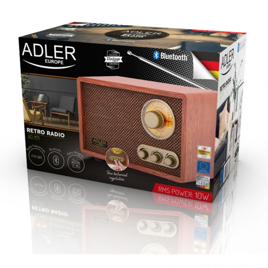 Retro Ραδιόφωνο με Bluetooth Adler AD-1171