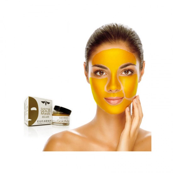 Αντιγηραντική Μάσκα Ομορφιάς Προσώπου Puryfing Gold Mask 50 ml Eufarma 02829423