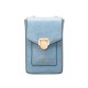 Γυναικεία Τσάντα Ώμου Χρώματος Μπλε Puccini BK1231166T-7