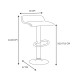 Μεταλλικό Σκαμπό Μπαρ με Ρυθμιζόμενο Ύψος 35 x 37 x 63-83 cm Home Deco Factory HD7602