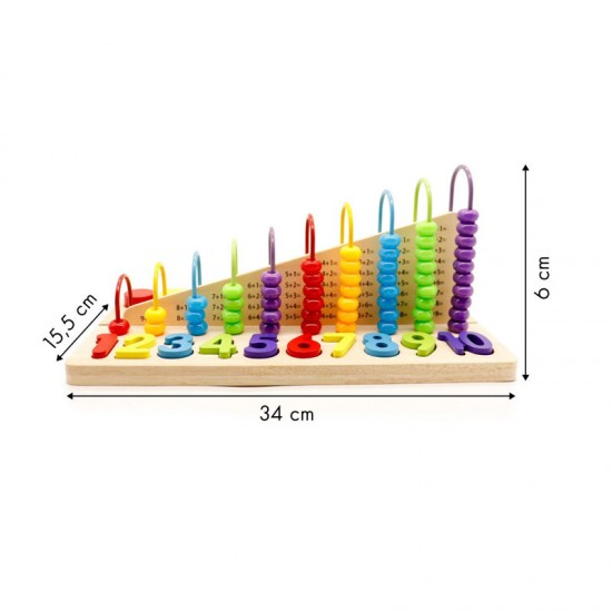 Εκπαιδευτικό Ξύλινο Παιχνίδι Άβακας Ecotoys MB059