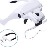 Γυαλιά Εργασίας Μεγεθυντικά με Διάφανους Φακούς και Led Φως 3τμχ