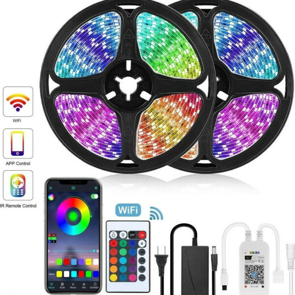 Αυτοκόλλητη Smart Ταινία Led RGB WIFI 600 LED 10m