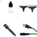 Επαναφορτιζόμενη Κουρευτική Μηχανή Ασημί Kemei km-700h