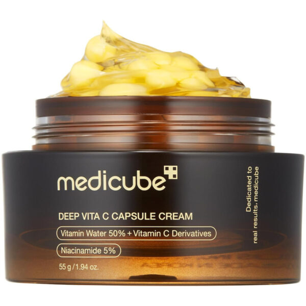 Medicube Deep Vita C Capsule cream 55g - Κρέμα προσώπου με βιταμίνη C για λάμψη και ενυδάτωση
