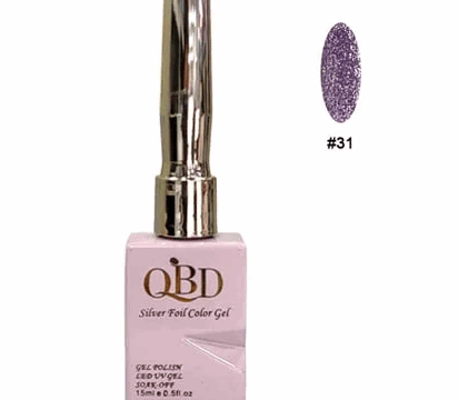 QBD Ημιμόνιμο Βερνίκι Silver Foil Color Gel N.31 Uv&led 15m