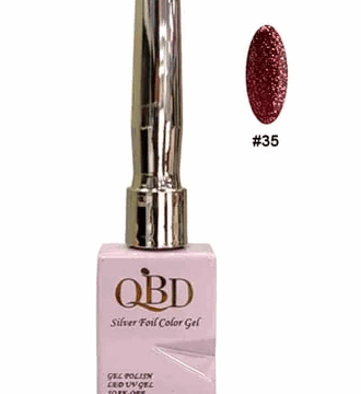 QBD Ημιμόνιμο Βερνίκι Silver Foil Color Gel N.35 Uv&led 15m