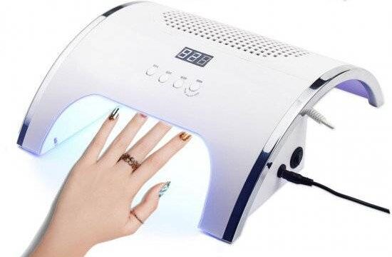 ΕΠΑΓΓΕΛΜΑΤΙΚΟ ΦΟΥΡΝΑΚΙ ΝΥΧΙΩΝ UV/LAMP 36 LED & ΣΥΛΛΕΚΤΗΣ ΣΚΟΝΗΣ 2 ΣΕ 1 ΜΕ ΔΥΟ ΙΣΧΥΡΟΥΣ ΑΝΕΜΙΣΤΗΡΕΣ