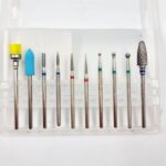 Φρέζες για Τροχό Νυχιών Σετ 10 τεμαχίων σε κασετίνα