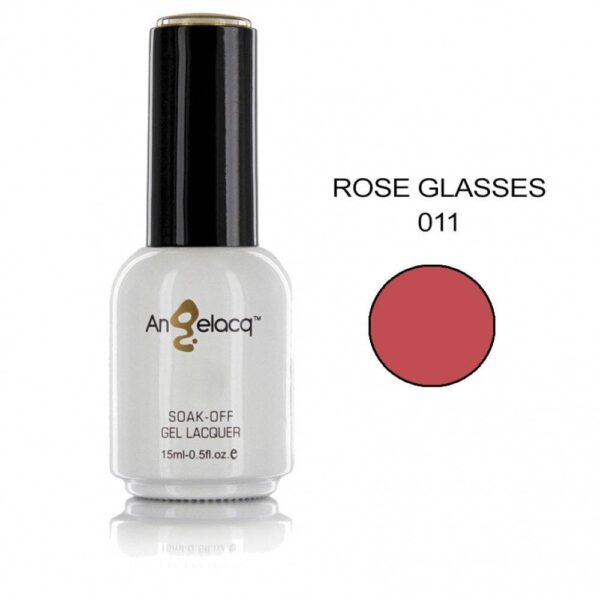Ημιμόνιμο επαγγελματικό βερνίκι Angelacq 15 ml - Rose glasses 011