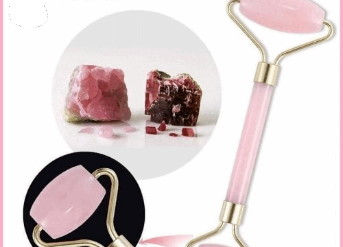 Σετ μασαζ προσώπου για αντιγήρανση Jade Roller & Gua Sha
