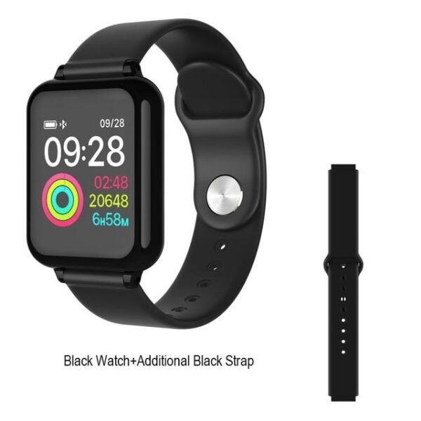 Smart Watch Fitness Tracker με μετρητή καρδιακών παλμών, SpO2 για Android / IOS W4 – Μαύρο