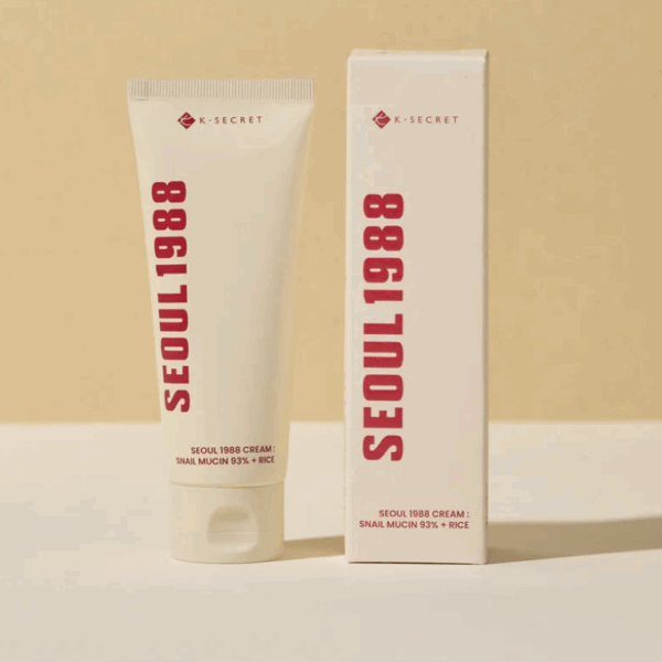 K-SECRET SEOUL 1988 Cream: Snail Mucin 93% + Rice 100ml