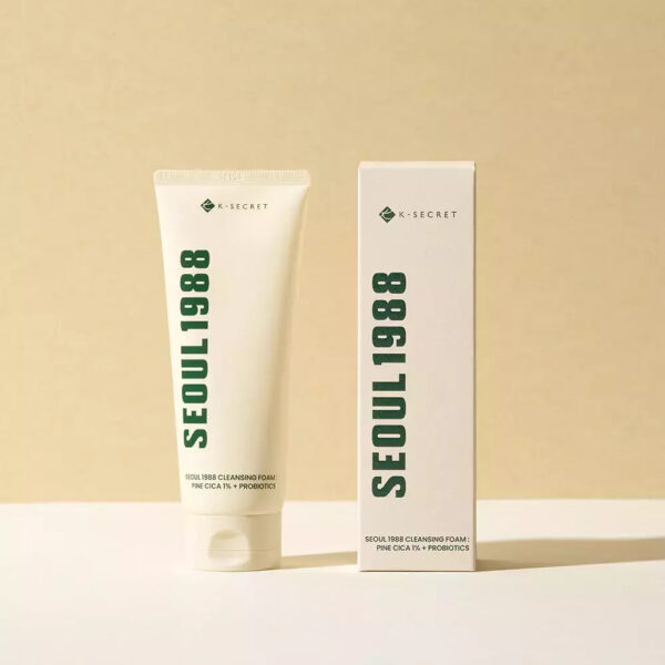 K-Secret Seoul 1988 Cleansing Foam: Pine Cica 1% + Probiotics 150ml