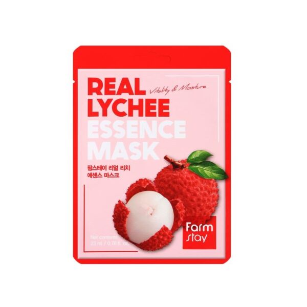 Farm Stay Lychee Essence Mask 23ml – Ενυδατική Μάσκα Προσώπου με Λίτσι