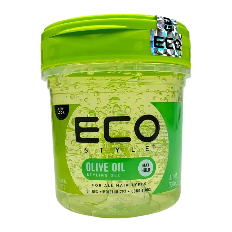 Eco Style Olive Oil Gel Μαλλιών 236ml με ελαιόλαδο για μεσαίο κράτημα και λάμψη, ιδανικό για μοντέρνα χτενίσματα