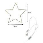 Φωτιζόμενο χριστουγεννιάτικο αστέρι LED με θερμό φως για διακόσμηση