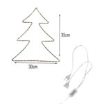 Χριστουγεννιάτικο φωτιζόμενο δέντρο LED με θερμό φως για γιορτινή διακόσμηση