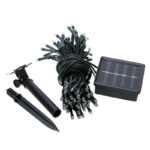 Ηλιακά Χριστουγεννιάτικα φωτάκια LED 20 μέτρων 200 λαμπτήρες RGB πολύχρωμα για εξωτερικούς και εσωτερικούς χώρους